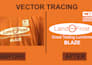 do vector tracing and redraw logo or image